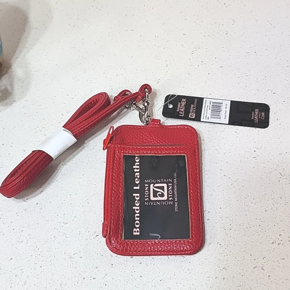 Crossbody Leather credit card, ID, money holder New with tags - Picture 2 of 5